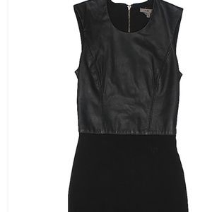 Helmut Lang Dress, Size P - leather front